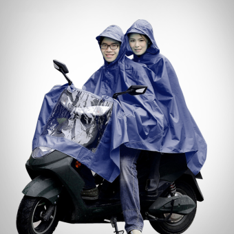 Thick bike double raincoat