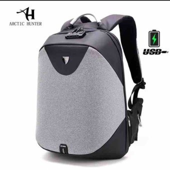 Original Artic Hunter Solid Laptop Backpack With Code Lock Function