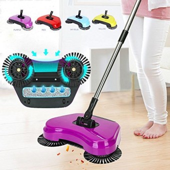 Sweep Drag All in One Hand Push Spin Broom with Handle