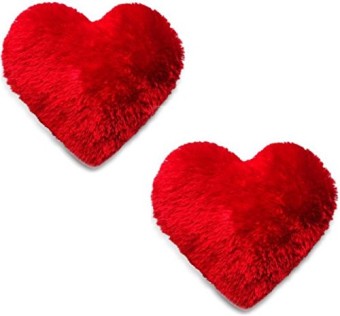 Cute Soft Red Heart Pillow 8 inch