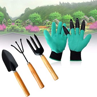 Garden Gloves and Gardening Tools kits (1+1= 2 sets)