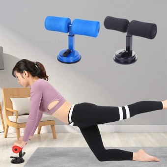 Sit Up Bar, Portable Adjustable Sit-up Floor Bar Self-Suction Sit Up Muscle ( metal)