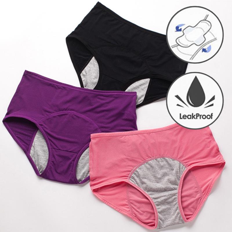 Period Menstrual Panties Reusable Washable Leak-Proof soft