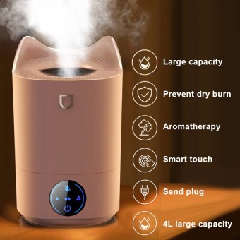 3L Air Humidifier Essential Oil Aroma Diffuser Double Nozzle With Colorful LED Light  Previous product  Next product