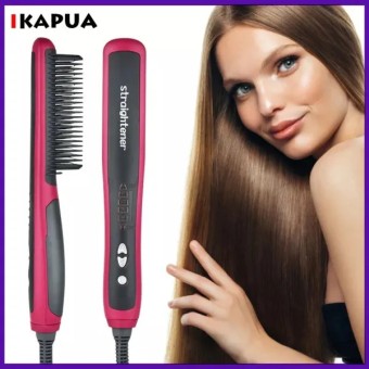 2 in 1 hair and bread hair striaghter comb with box