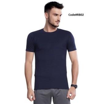 Combo Navy Blue Soft Light Comfortable Round Neck Plain Men's T-shirt Combo 100% Cotton Made Pack of 3