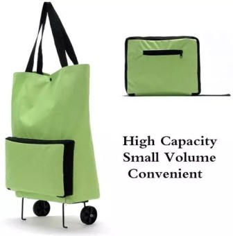 Portable Wheeled Bag High Capacity Supermarket Folding Shopping Bag Trolley Cart