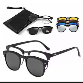 5 In 1 Magnetic Sunglass Club Master Polarized Glass