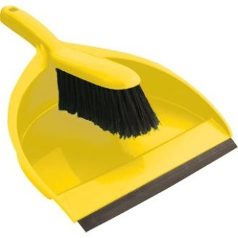 Dust Pan With Cleaning Brush
