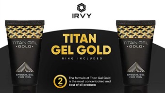 Titan Gel Gold Enlargement Cream Original Big Penis Enhancement Cream, Russian Gold Edition