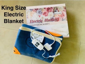 Electric King Size Heated Blanket Safety Double Control 