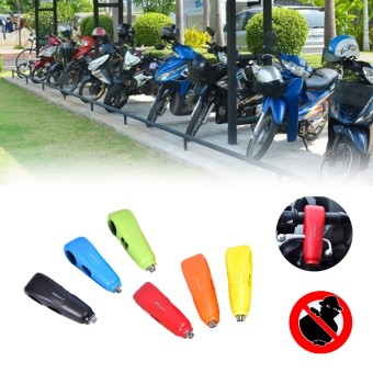 UK 130 Motor Brake Anti-Theft Alarm Lock Grip with Universal Color 