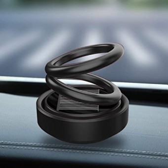 Solar Double-Ring Rotating Car Fragrance 