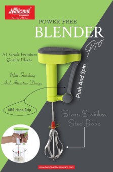National Power Free Hand Blender in Stainless Steel (Multicolor)