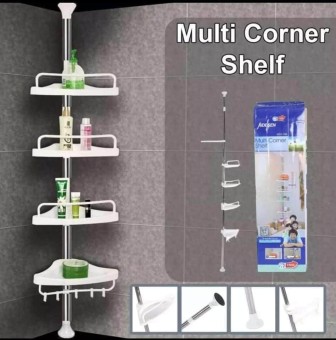 Multi Corner Shelf Adjustable 4 Tier Bathroom Corner Shelf