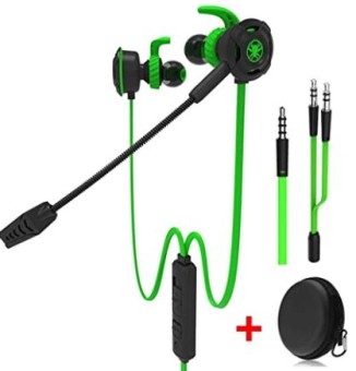 PLEXTONE G50 Gaming Earphones QUAKE Vibration Game DSP Stereo 24bit 96KHz PC Headphones with Detachable Long Mic Headset Noise Reduction Compatible with GAMING PC MOBILE