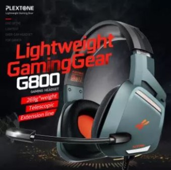 PLEXTONE Gaming Headphone | Earphones G800 EXTRA BASS 3.5mm Audio jack | Stereo Gaming Headphones With Mic for Mobile PC XBOX PS4