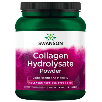 Swanson Collagen Hydrolysate Powder - Collagen Peptides Powder Supporting Hair, Skin, Nails, and Joint Health - Bioavailable Proteins Promoting Bone, Tissue, and Cartilage Support