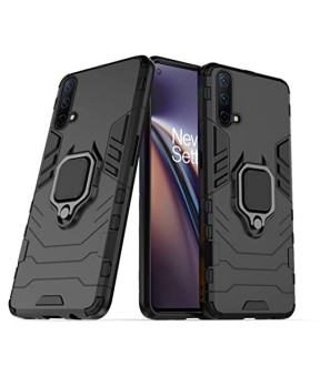 OnePlus Nord Mobile Cover - Original Armor Case Ring Holder Stand Phone Back Cover for OnePlus Nord