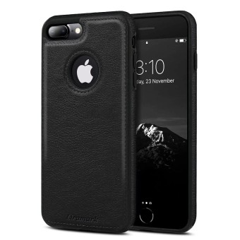 iPhone 7/8 Plus Cover Case Shockproof Camera And Screen Protection PU Leather Logo View Case For iPhone 7/8 Plus