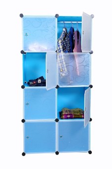 Diy Plastic 5+1 Cube Organizer House Of Quirk Multi-Use, Bookcase, Storage Cabinet, Wardrobe Closet