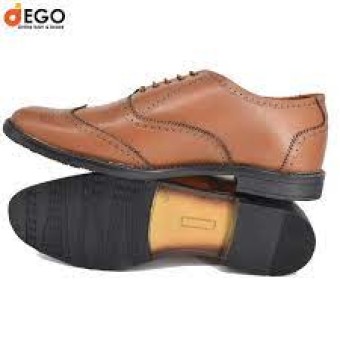 Dego Derby Shoes Brown Leather Lace Up Formal Shoes For Men