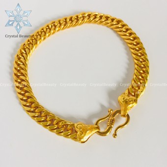 Gold Plated Panchadhatu Bracelet For Men And Women