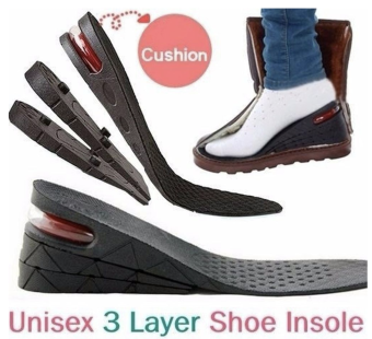 Height Increase Insole Full Adjustable Cushion Elevator Heel lifts Shoe Insole Height Increasing Insole