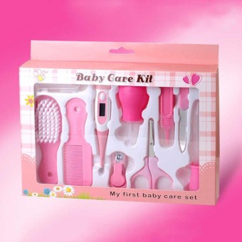 Baby Care Kit (10 Pcs Set) Pink