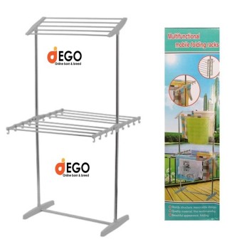 Dego Original Multifunctional Clothesline Folding 2 Levels Clothes Drying Hanger