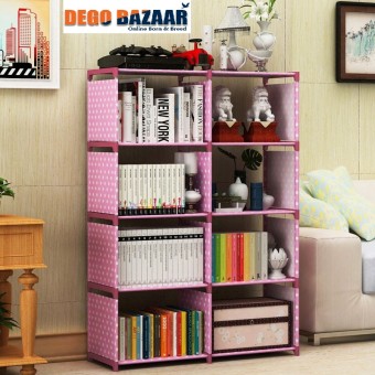 Storia 8 Layer Shelf Pink Color