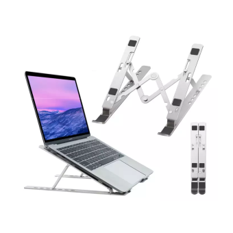 Metal Adjustable Laptop Stand for 10 to 17 Inches MacBook/Laptops/Tab