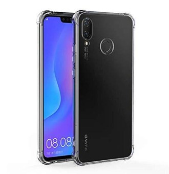 Huawei P Smart Plus [Crystal Clear]- Ultra-Thin, Slim Soft TPU Silicone Protective Transparent Case Cover for Huawei P Smart Plus (Shockproof Transparent)