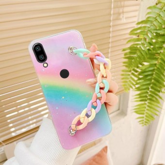 Redmi Note 7 & Note 7s & Note 7 Pro Rainbow Bracelet Mobile Cover & Case ins Popular Chain Back Cover for Redmi Note 7 & Note 7s & Note 7 Pro