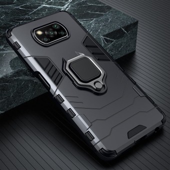 Xiaomi Poco X3 NFC Mobile Cover - Original Armor Case Ring Holder Stand Phone Back Cover for Xiaomi Poco X3 NFC