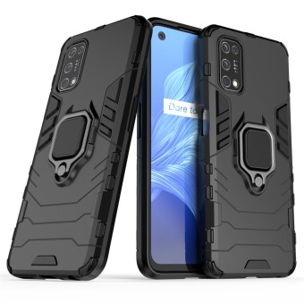 Realme 7 Mobile Cover - Original Armor Case Ring Holder Stand Phone Back Cover for Realme 7