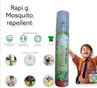 Anti Mosquito Repellant Fabric Roller 8 Hour Effect 30 ML Pack of 3