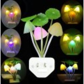 Fancy Mushroom Shape Automatic with Smart Sensor LED Color Changing Light Lamp