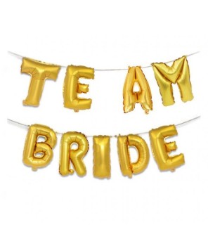 Gold Team Bride Foil Balloon | 16 Inch Balloon For New Party Props Celebration | Bachelorette Bridal Shower Party Decoration Supplies