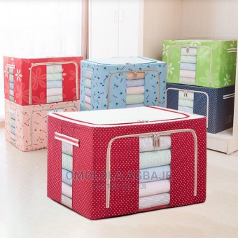 Steel Frame Storage Box | Oxford Cloth Storage Box | Quilt Storage Box | Folding Wardrobe Fabric | Extra Large Storage Bag