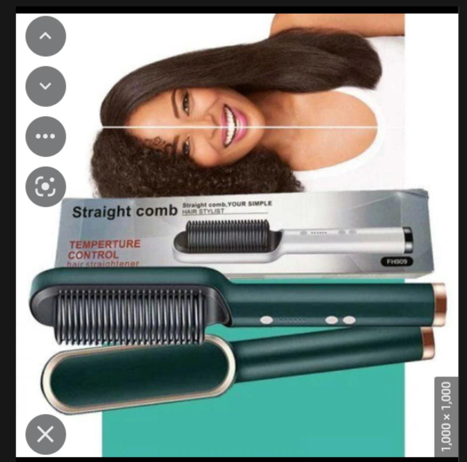 Professional Straight Comb | Electric Hair Straightener | Brush Heated Comb  | Straightening Combs