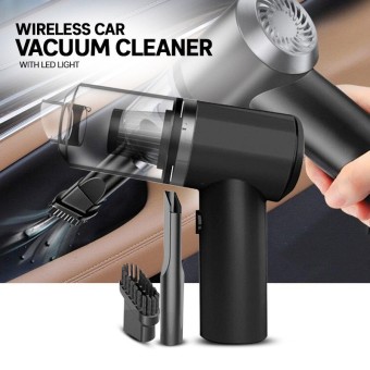 2 in 1 Portable Rechargeable Home and Car Vacuum Cleaner