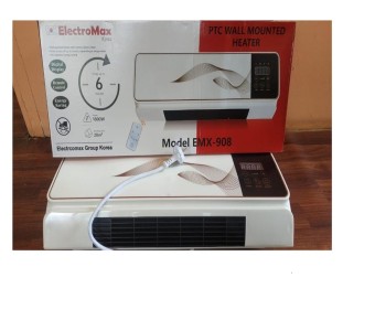 Wall Mounted Heater Fan | Air Cooler Electromax 908 With Remote Control