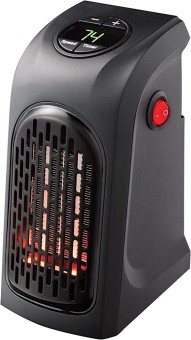 Handy Heater Plug-in Personal Heater with On/Off Timer, digital display, and Compact Design