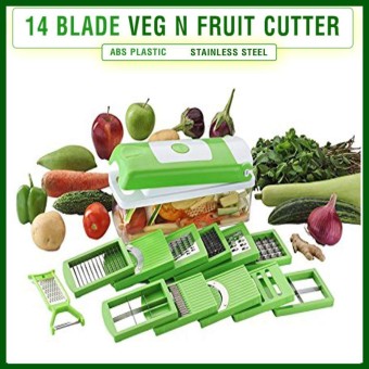 Smart Nicer Dicer Vegetable & Fruit Chopper Cutter With 14 Blades