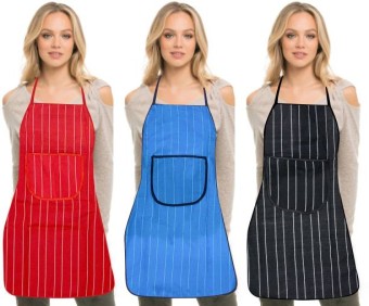 Unisex Polyester Multicolor Chef Aprons with Pockets Sleeveless Adult Apron Easy to Clean and Store Kitchen Cooking Polyester