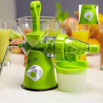 Wonder World Plastic Hand Juicer Home Manual Juicer Fruit Squeezer, Manual Wheatgrass Juicer, Multifunctional 100% Healthy Natural Juice Maker Easy Use and Clean
