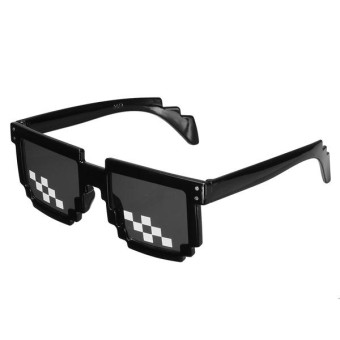 Mosaic Pixel Plastic Party Sunglasses For Unisex