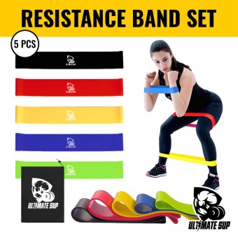 5 Pcs Set Resistance Loop Bands For Fitness
