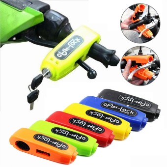 Universal Motorcycle Handlebar Lock Motorbike Handlebar Throttle Grip Lock Anti-theft Brake Level Lock for Dirt Bike Scooter Moped ATV Grip Caps Lock (1)